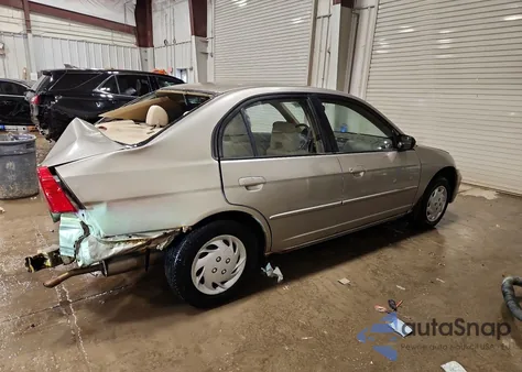 2003 Honda Civic Lx z USA, uszkodzony, nr VIN JHMES16593S003706